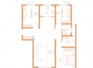 衡水中景左岸香颂125㎡三室二厅二卫户型图